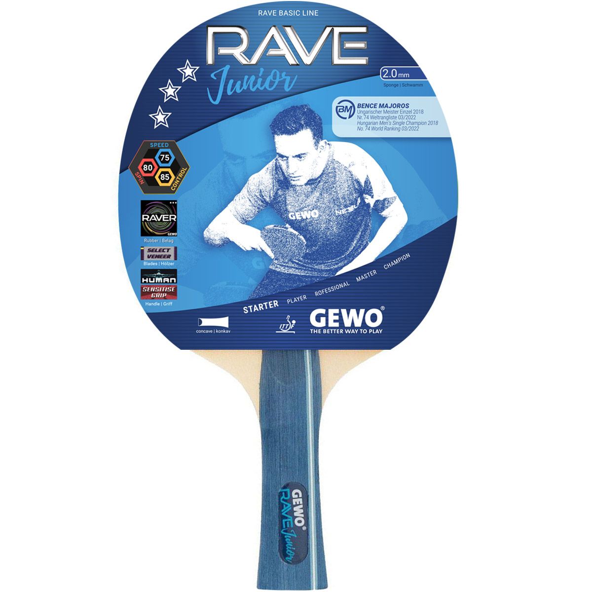 Gewo Bat Rave Junior concave