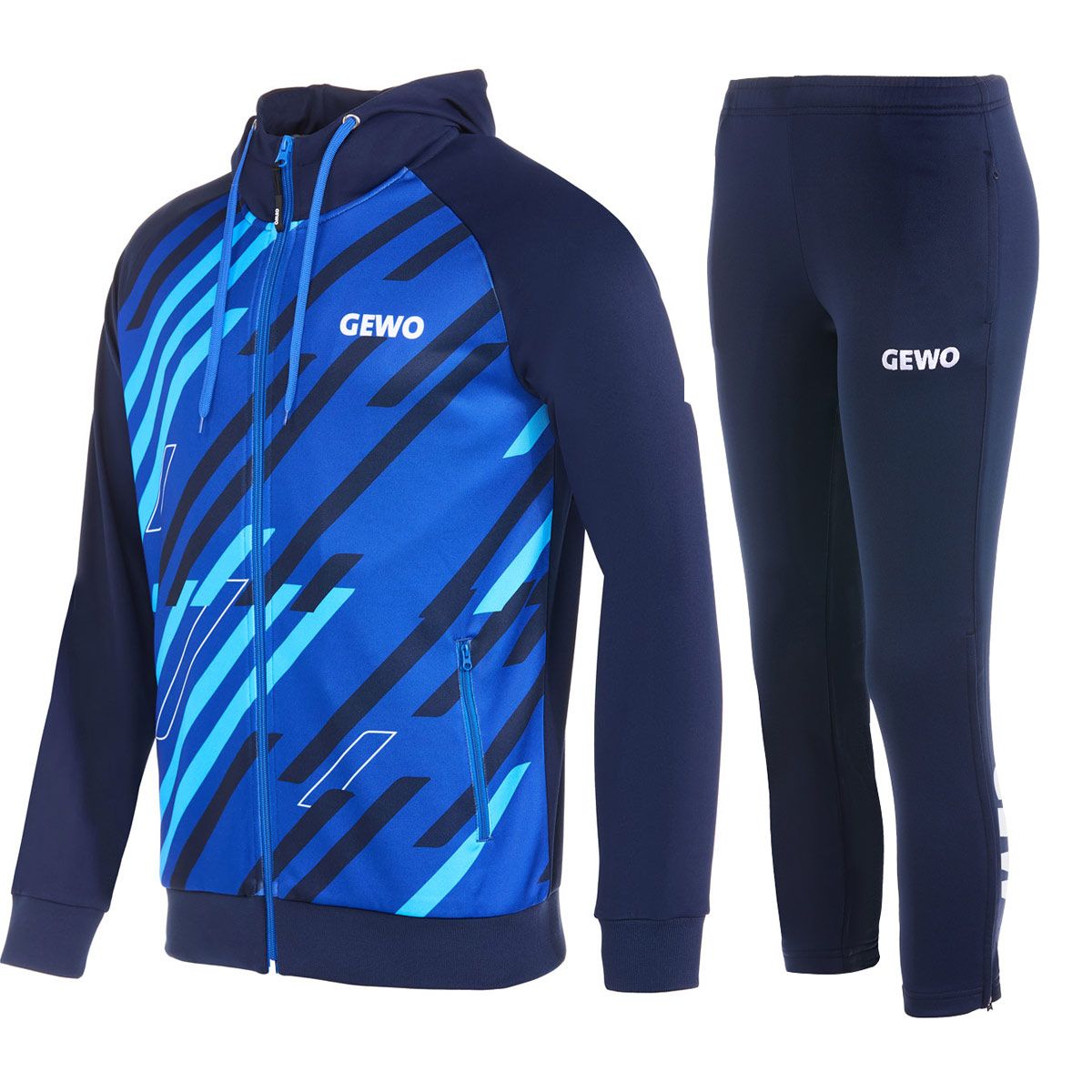Gewo Trainingspak Ponza II marine/royalblauw
