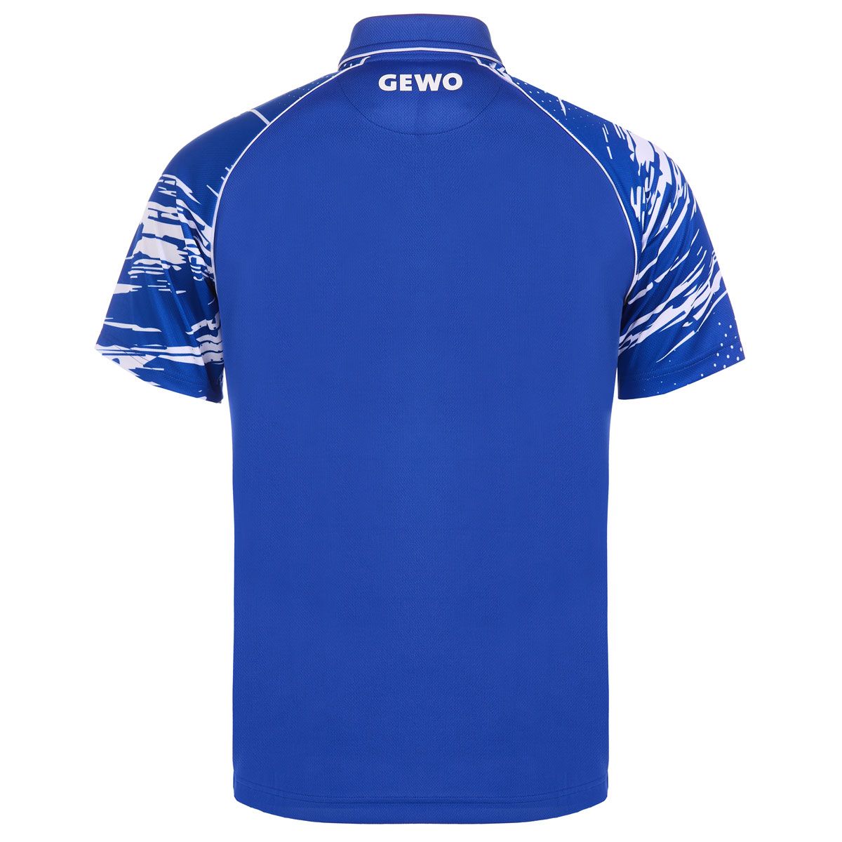 Gewo shirt Marmo I blauw/wit