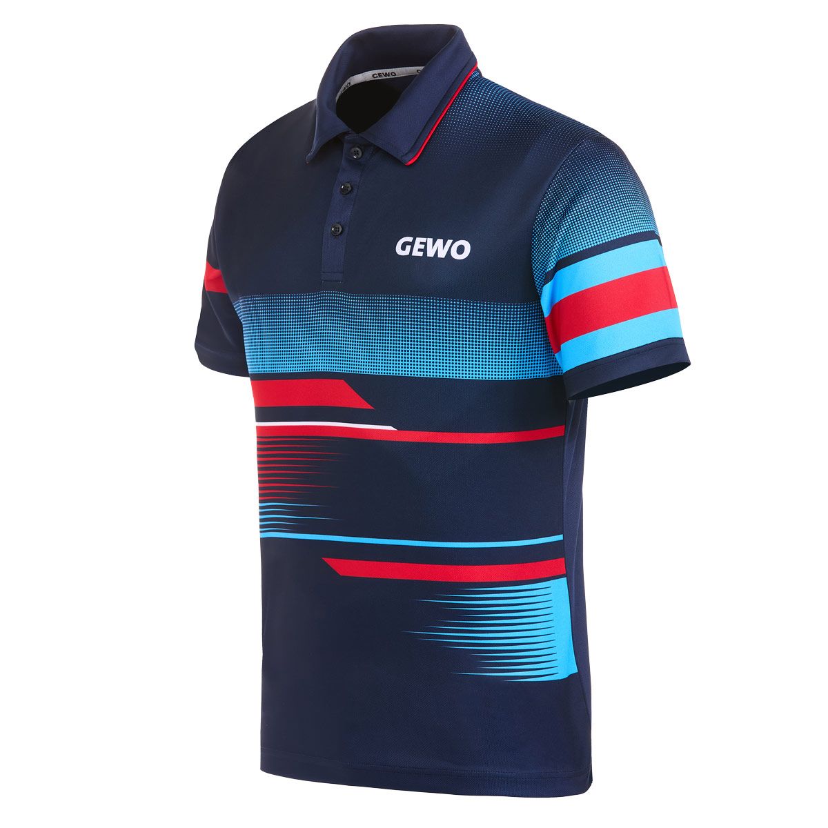 Gewo shirt Sarno I marine/rood