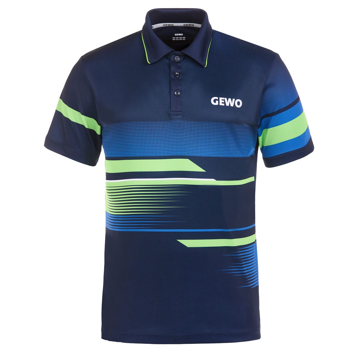 Gewo shirt Sarno II marine/groen