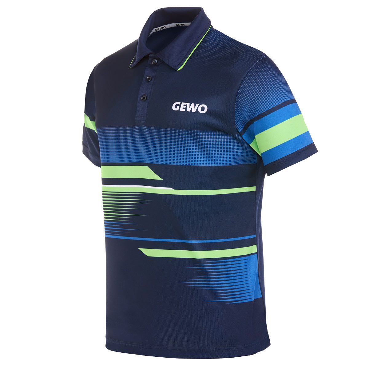 Gewo shirt Sarno II marine/groen