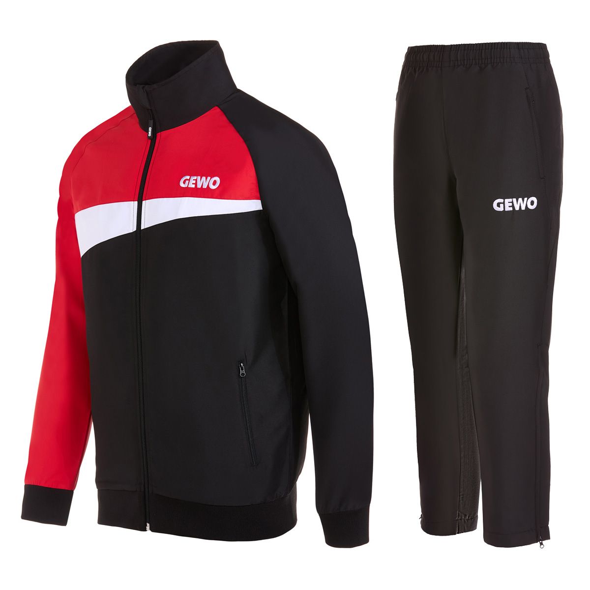 Gewo Trainingspak Fondi I zwart/rood