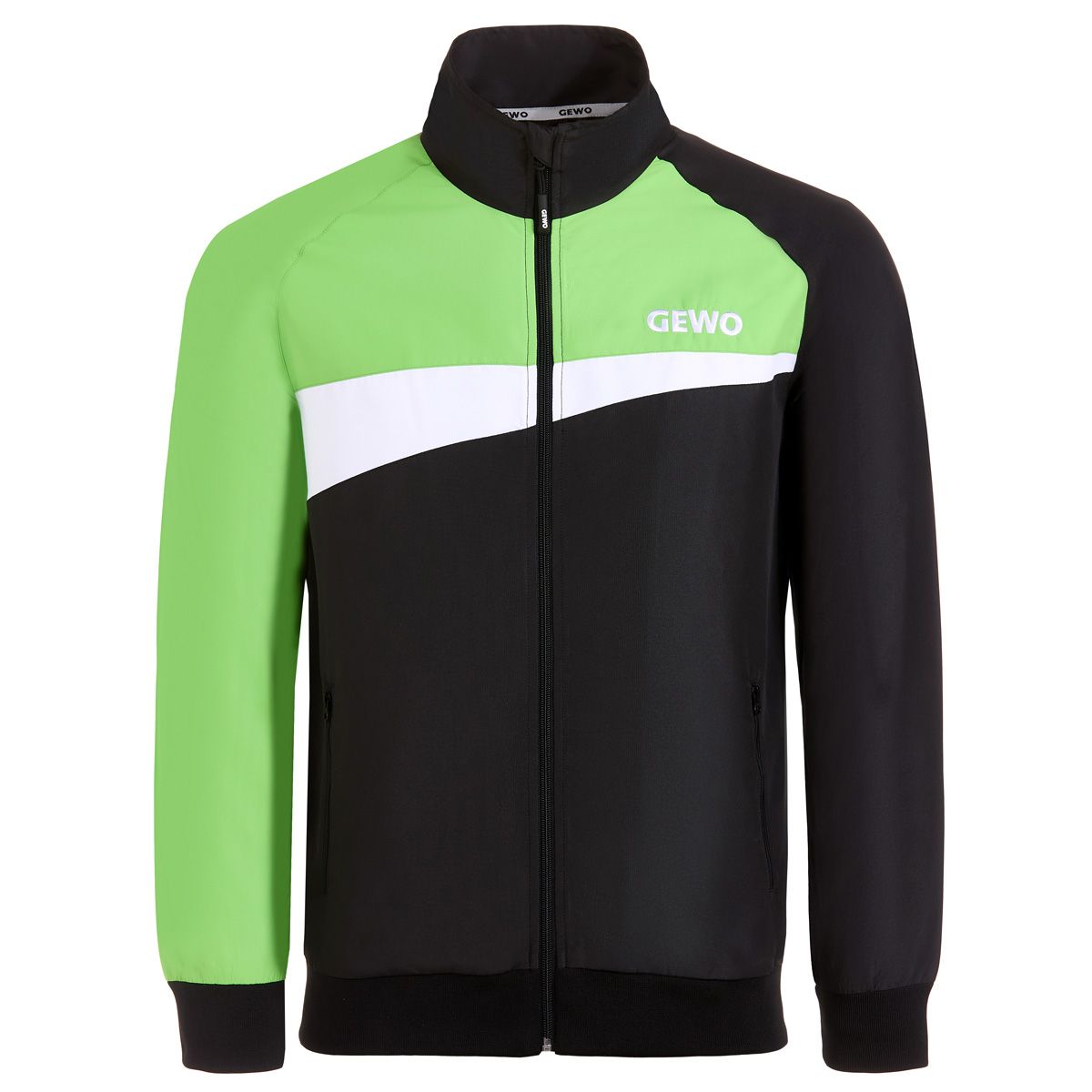 Gewo Trainingsjack Fondi III zwart/lime