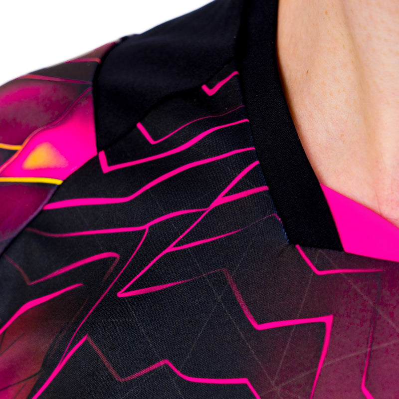 Andro Shirt Nayton zwart/neon roze