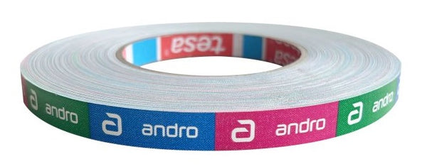 Andro Edge Tape Colors 10mm 50m vert/bleu/rose
