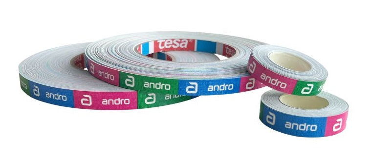 Andro Zijkantband Colors 10mm 50m groen/blauw/roze