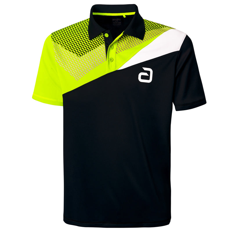 Andro Shirt Lavor noir/jaune