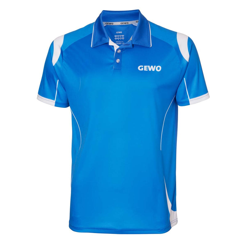 Gewo shirt Terni royalblauw/wit