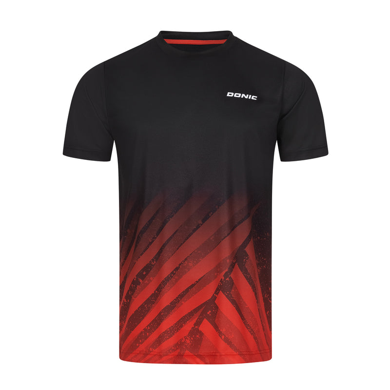 Donic T-Shirt Argon noir/rouge