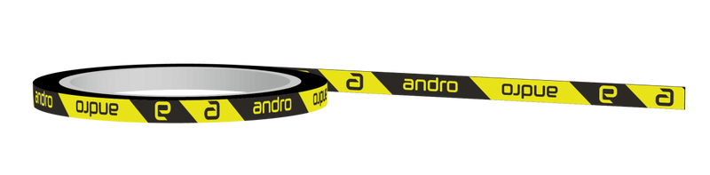 Andro Edge Tape CI 12mm-50m noir/jaune